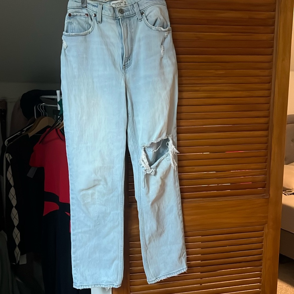 Abercrombie 90s straight curve love size 2 light wash